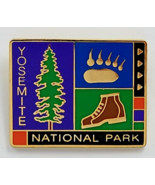 Yosemite National Park Souvenir Enamel Pin Bear Paw Hiking Boot Pine Tree - $237.43 MXN