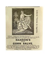 Hanson&#39;s Magic Corn Salve 1894 Advertisement Victorian Foot Medicine 4 A... - $27.41 CAD