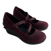 Skechers Rumbler Womens Shoes Size 7 Maroon Mary Jane Wedge Shoes Norm Core - £22.50 GBP