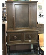 Antique original China hutch with gorgeous trim/molding - £298.75 GBP