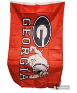 Georgia University Bulldogs Flag 3x5 Logo And Mascot One Sided - £5.63 GBP