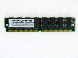 32MB Edo Memory NON-PARITY 60NS Simm 72-PIN 5V 8X32 Gold Lead Memory Tested - £12.30 GBP