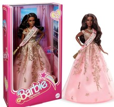 Barbie the Movie Collectible Doll President Barbie In Pink And Gold Dress 2023 - £150.30 GBP