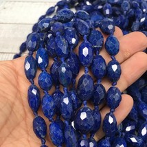 1 Strd,10mm-18mm,High-Grade Deep Blue Lapis Lazuli Facetted @Afghanistan... - £46.91 GBP