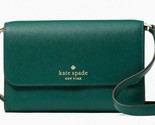 Kate Spade Brynn Flap Crossbody Deep Jade Dark Green K4804 NWT $239 Reta... - £73.73 GBP