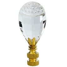 Royal Designs, Inc. Balloon Drop K9 Clear Crystal Finial for Lamp Shade, Polishe - £19.20 GBP+