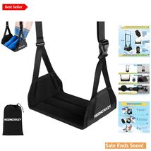 Modern Adjustable Airplane Foot Hammock with Storage Bag – Essential Tra... - $28.66