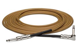 Hosa GTR-518 Straight to Right Angle Tweed Guitar Cable, 18 Feet - £19.94 GBP