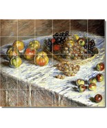 Claude Monet Fruit Vegetables Painting Ceramic Tile Mural BTZ06184 - $410.31 CAD+