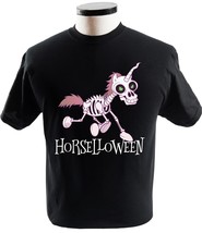 Horse Halloween Happy Horselloween Witch Ride Horse Skeleton - £13.63 GBP+