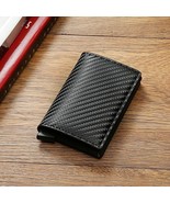 Men&#39;s Rfid Blocking Wallet Mechanical Pop up for 5 cards Short Small PU ... - $9.76