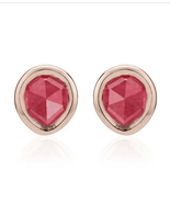 Monica Vinader Siren Stud Earrings, Pink Quartz/Rose Gold, NEW IN BOX - $176.43 CAD