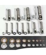 Eyelet Punch Die Tool Set +20 Sets Eyelet Grommet Clothing Leather Craft... - $11.96 CAD+
