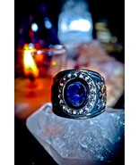 WARLOCK RING WEALTH KHNUM TEL RASESII SAPPHIRE DJINN GENIE RING of WEALTH! $$$ - $179.00