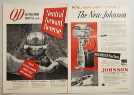 1949 Print Ad Johnson QD Outboard Motors Sea-Horse with Gear Shift Control - £11.67 GBP