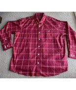 Orvis Wrinkle Free Shirt Long Sleeve Button Down Red Plaid Check Men&#39;s 2XL - £22.10 GBP