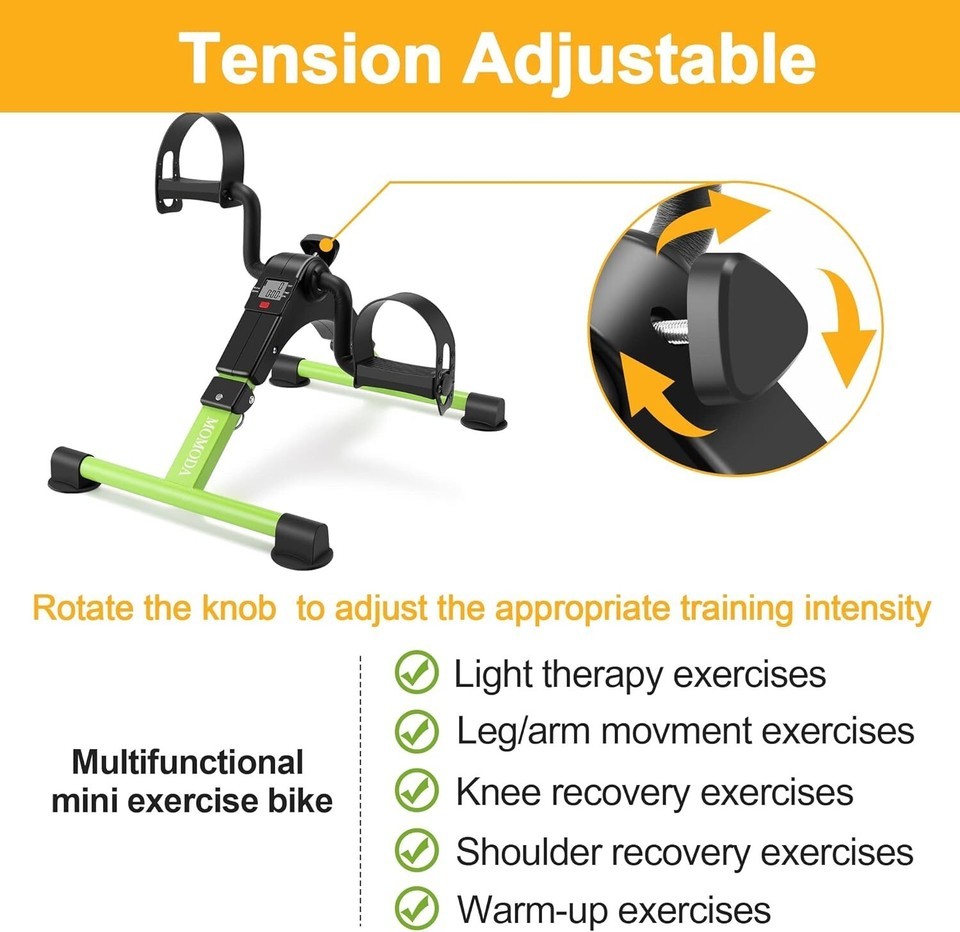 LCD Display Mini Bike Pedal Exerciser – Foldable Home & Office Fitness Solution Item image 8