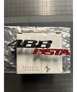OEM FERRARI 488 PISTA DASHBOARD EMBLEM BADGE NEW 1PC P/N 783723 CHROME/RED - €428,88 EUR
