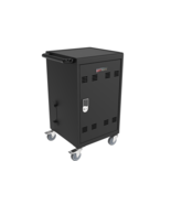 Mobile Charging Cart and Cabinet for Tablets Laptops 30-Device - Black - £387.30 GBP