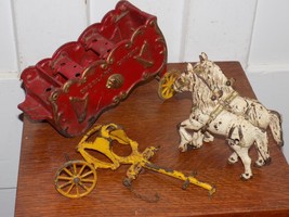 Vintage Overland Circus Band Wagon Cast Iron Toy For Parts - $84.15