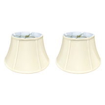 Royal Designs Shallow Drum Bell Bouillotte Lamp Shade, Egg.,13x19x11.25,Set of 2 - £110.27 GBP