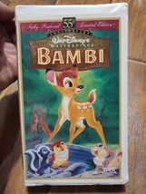 Bambi: 55th Anniversary Walt Disney&#39;s Masterpiece (VHS, Limited Edition) - £3.94 GBP
