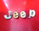 84-92 Jeep Cherokee XJ Script Emblem Letters Cowl Metal Dla 14138 14139 ... - $40.49