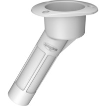 Mate Series Plastic 30° Rod &amp; Cup Holder - Open - Oval Top - White - $27.68
