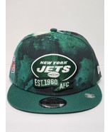 New Era New York Jets Ink Dye 2022 Sideline 9FIFTY Snapback Hat Green Wh... - £27.24 GBP