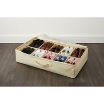 American Dream Under-The-Bed Shoe Bag Storage Solution Organizer Cream 1... - $13.83