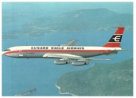 Cunard Eagle Airways 707-465 Airplane Postcard - £5.81 GBP