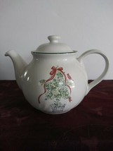 Corelle Coordinates Callaway Ivy  Holiday Christmas Teapot ~ 1 Qt ~ Stoneware - £25.31 GBP