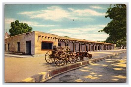Palace of the Governors Santa Fe New Mexico NM Linen Postcard Z1 - £2.29 GBP