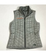 North Face Womens Full Zip Lightweight Thermoball Puffer Vest Small Embr... - $39.59