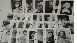 Great movie stars of the cinema encyclopedia 59 history photos cards 20&#39;s-90s - £21.68 GBP