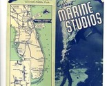 Marine Studios Die Cut Brochure Marineland Florida 1950&#39;s Oceanarium - $17.80