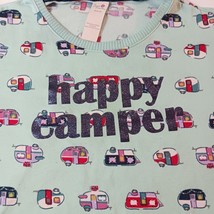 Secret Treasures ST41100SF "Happy Camper" Women's Multicolor Pajama Shirt Sz M image 6