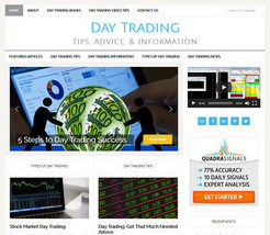 * DAY TRADING * blog website business for sale with DAILY AUTO UPDATING ... - £71.17 GBP