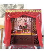 1:6 Chinese Mandarin Duck Embroidery Rack Bed for 1/6 Scale Dollhouse / ... - $305.62 MXN+