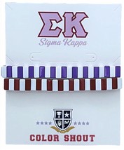 Color Shout unisex - sigma kappa enamel tile double stack bracelet in - $37.62