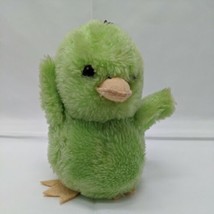 Green 6&quot; Duck Plush Sqeaker When Shaken Made In Korea  Easter Spring Hanging - £54.66 GBP