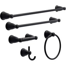 5 Piece Towel Bar Set Bath Accessories Bathroom Hardware With 24&quot;, 18&quot; Towel Bar - $59.99