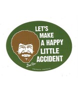 Bob Ross TV Series Let&#39;s Make A Happy Accident Peel Off Sticker Decal NE... - £2.35 GBP