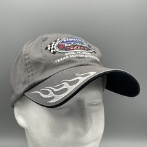 NASCAR Radio Shack 500 Strapback Hat Cap Texas Motor Speedway Flames Gra... - £8.76 GBP