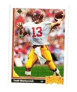 1991 Upper Deck #18 Todd Marinovich Los Angeles Raiders - $3.00