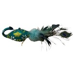 Hand blown glass hanging Peacock with Feather Tail Christmas Ornament NWT - $12.41