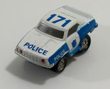 Vintage Micro Machines 1971 Plymouth Barracuda Police Car White and Blue - $6.59
