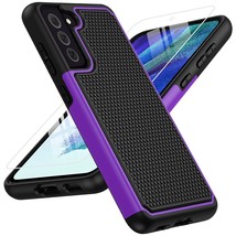 For Samsung Galaxy S21 Fe Case: Dual Layer Protective Heavy Duty Cell Phone Cove - £15.14 GBP