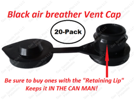20-Pack Gas Can Vent Caps Universal Air Breather Vents Water Blitz Wedco Install - £9.62 GBP