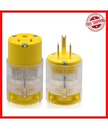 Lighted 15 Amp Plug &amp; Connector Set with Neon Indicator - Commercial Grade - $532.12 MXN